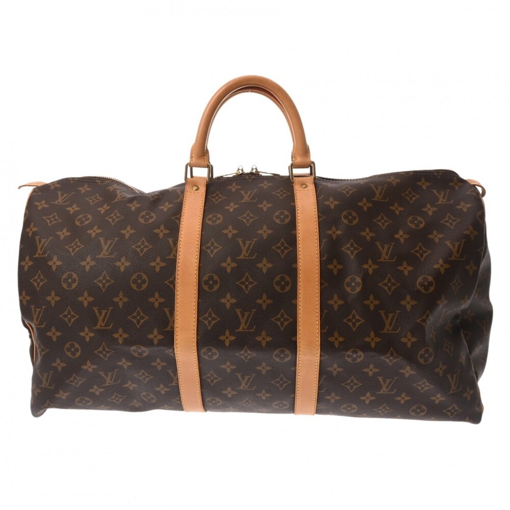 LOUIS VUITTON Brown Monogram Canvas Keepall 55 Boston Bag - Picture 2 of 11